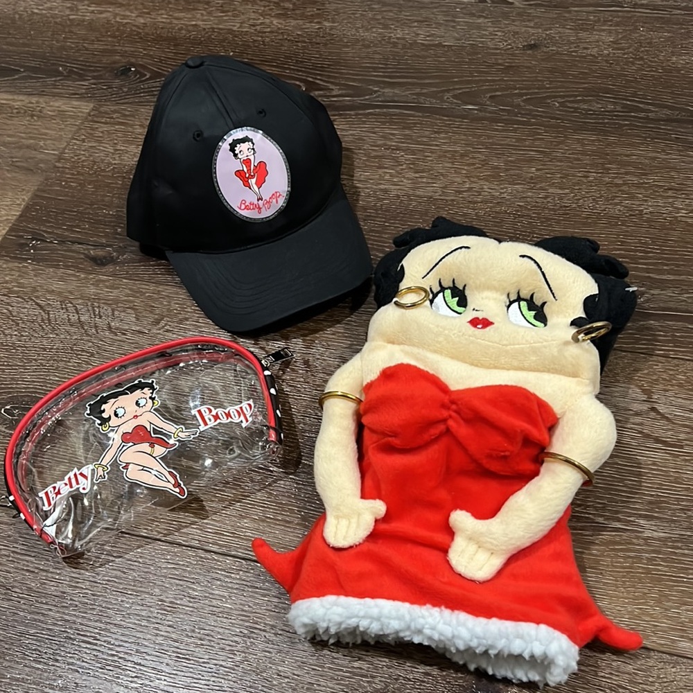 Betty boop golf club head cover / betty boop makeup bag / Betty boop hat